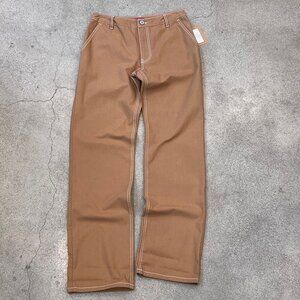 Dickies Juniors High Rise Industrial Pant - Brown - Relaxed Fit - NWT - Sz 5